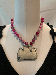 Carved Bird Necklace by Tara Gasparian Robin Boutique