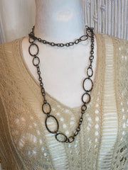 Loreli Link & Chain in Bronze Necklace