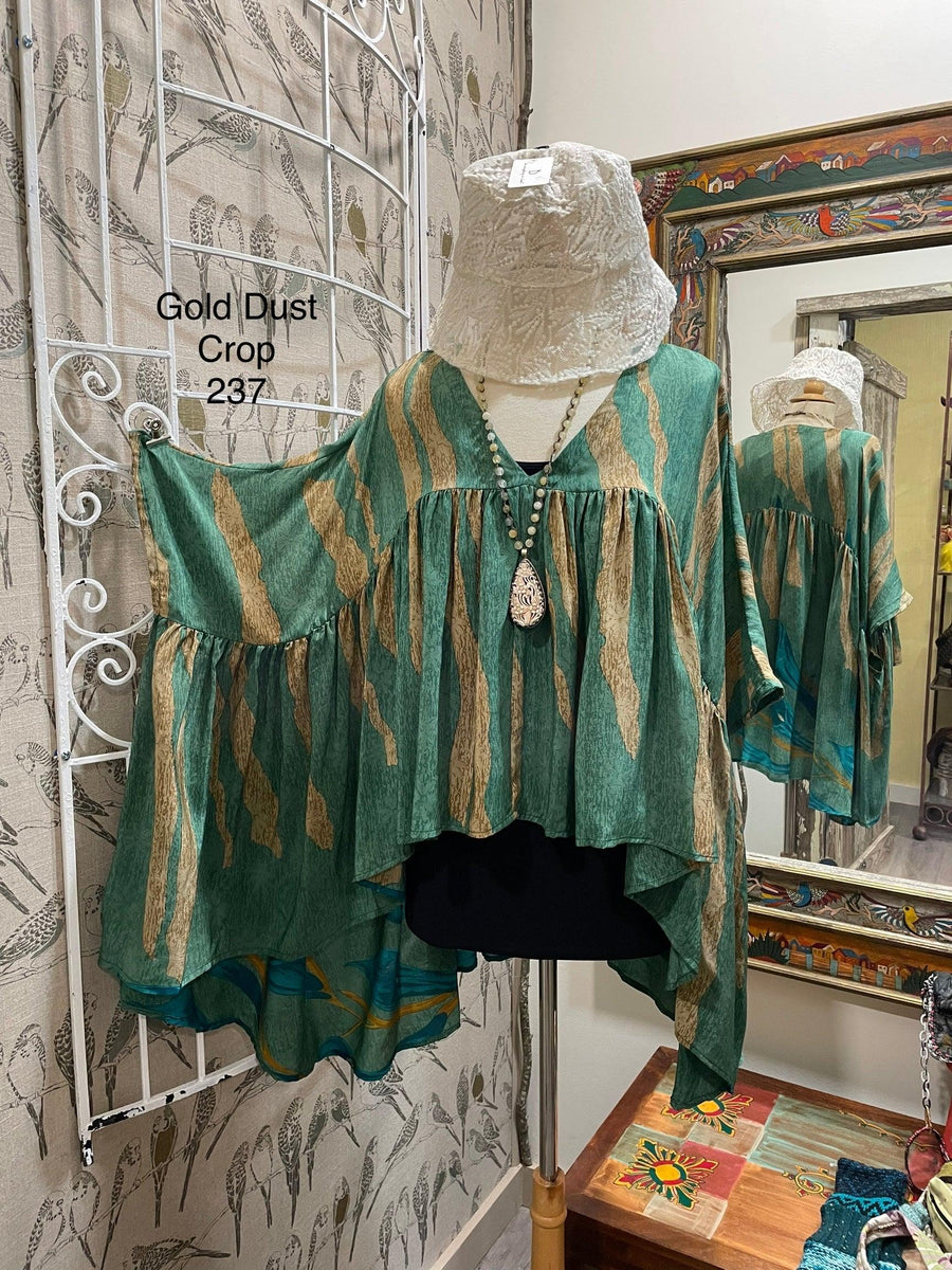 Gold Dust Crop Top by Kantha Bae One Size - Robin Boutique-Boutique 
