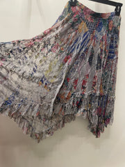 All-Sparkly Romantic Lace Skirt in Bold Floral by Origami