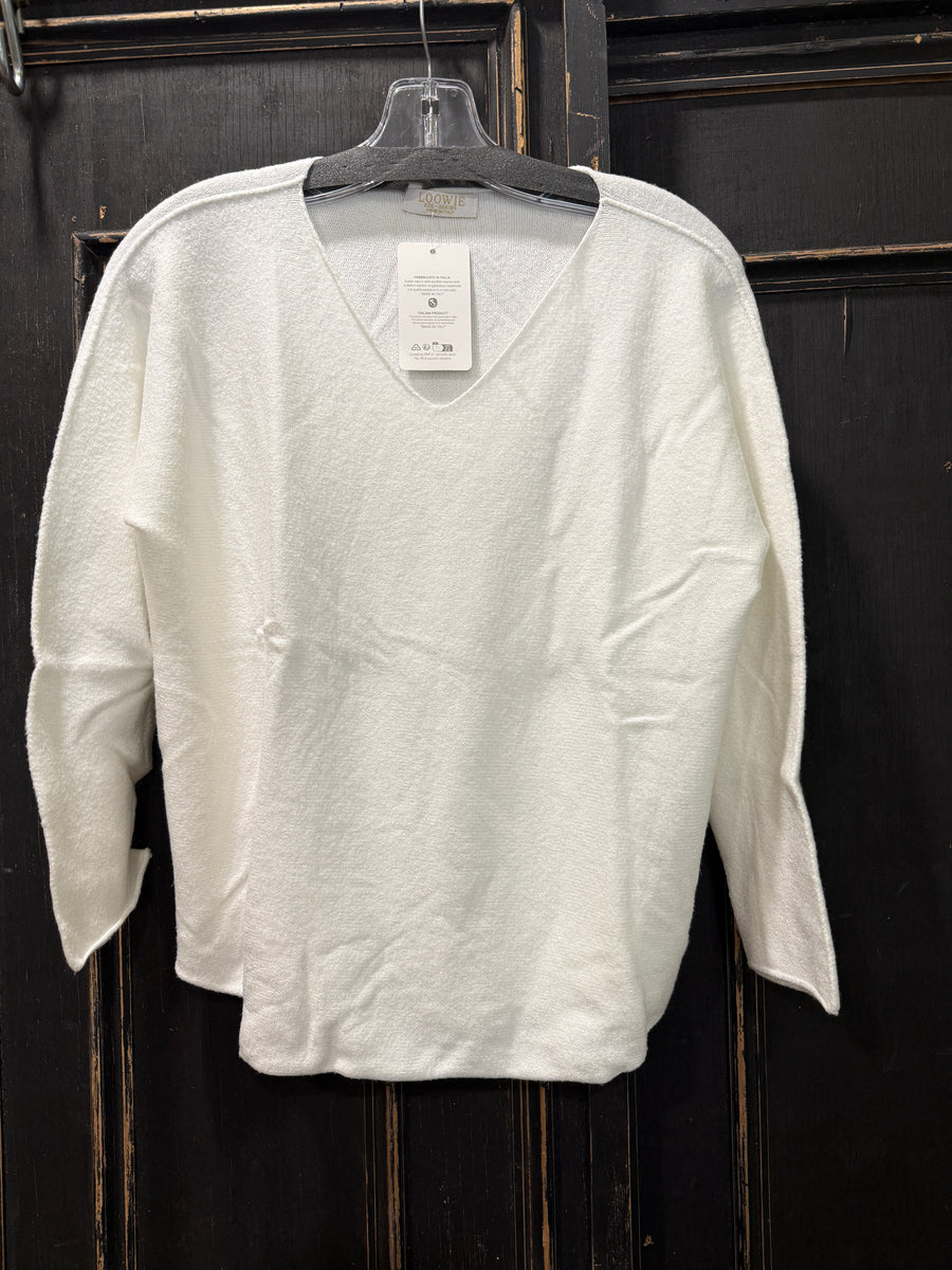 Italian One Size Cozy Comfy V-Neck Sweater