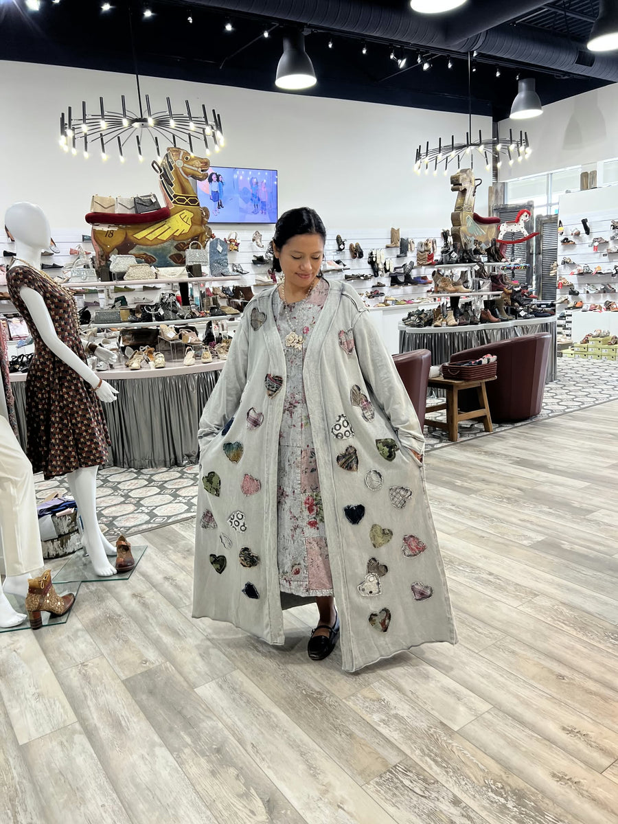 Patchwork Heart Long Duster by Paper Lace