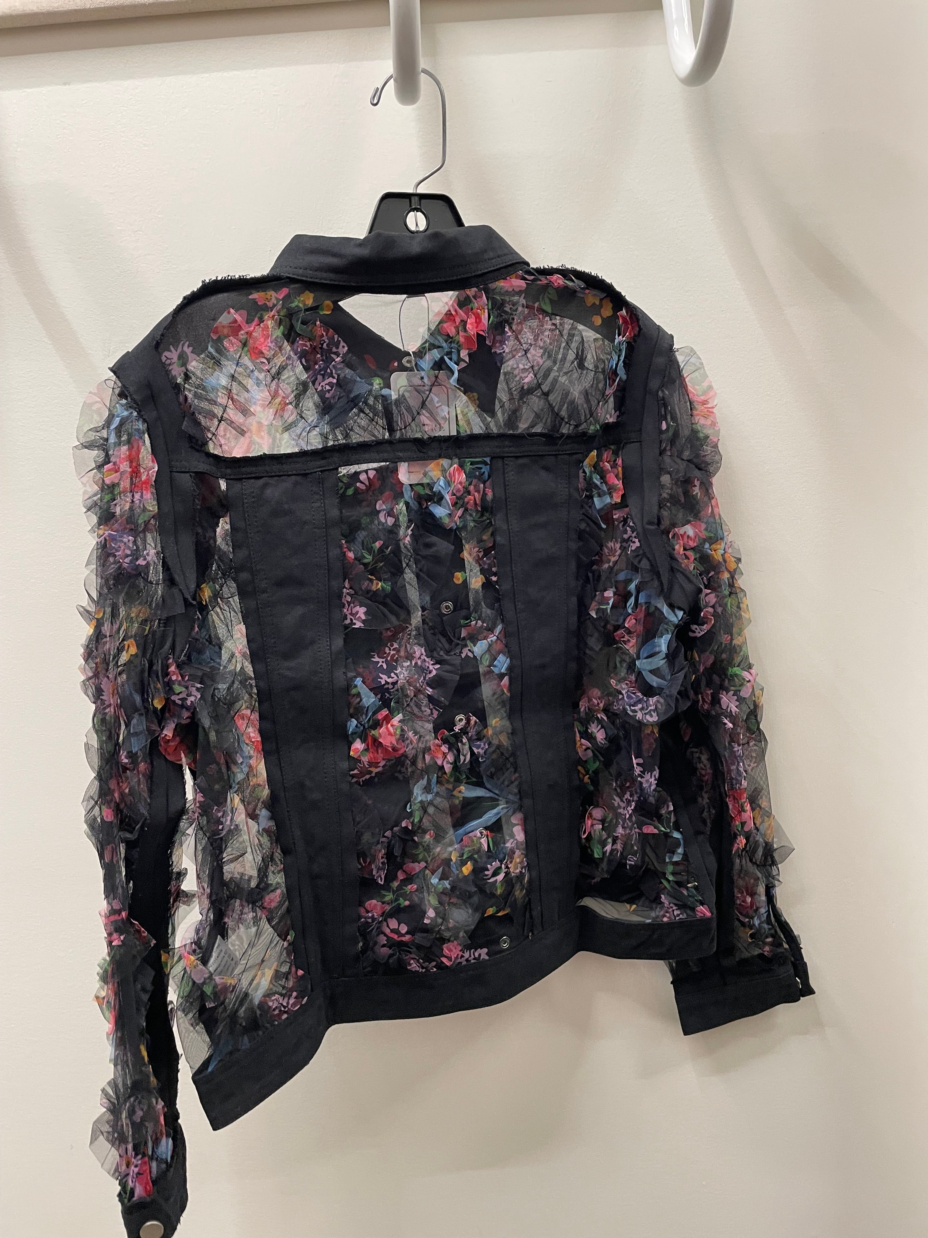 Floral Edge Illusion Jacket by Adore