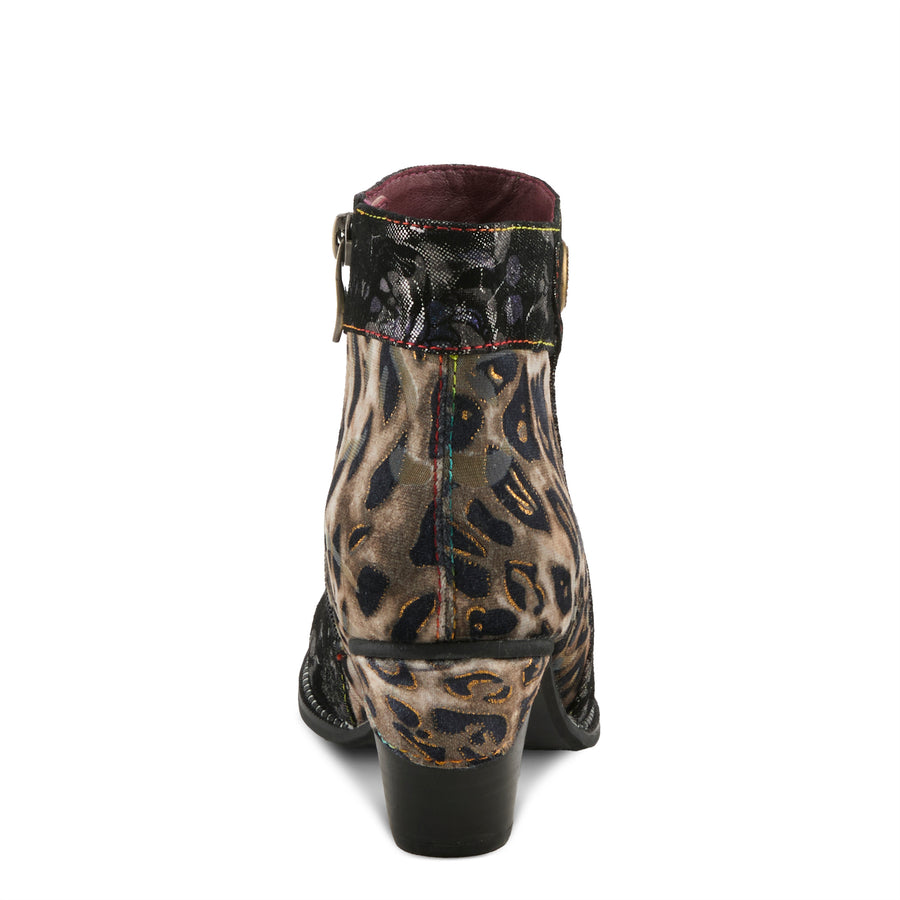 L-Artiste Dessalynn Boots In Pewter Multi Back View - Robin Boutique