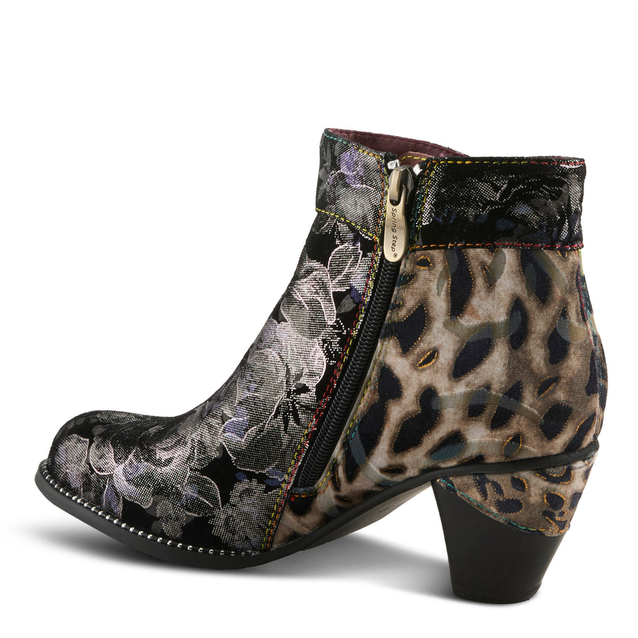 L-Artiste Dessalynn Boots In Pewter Multi Back Side View - Robin Boutique