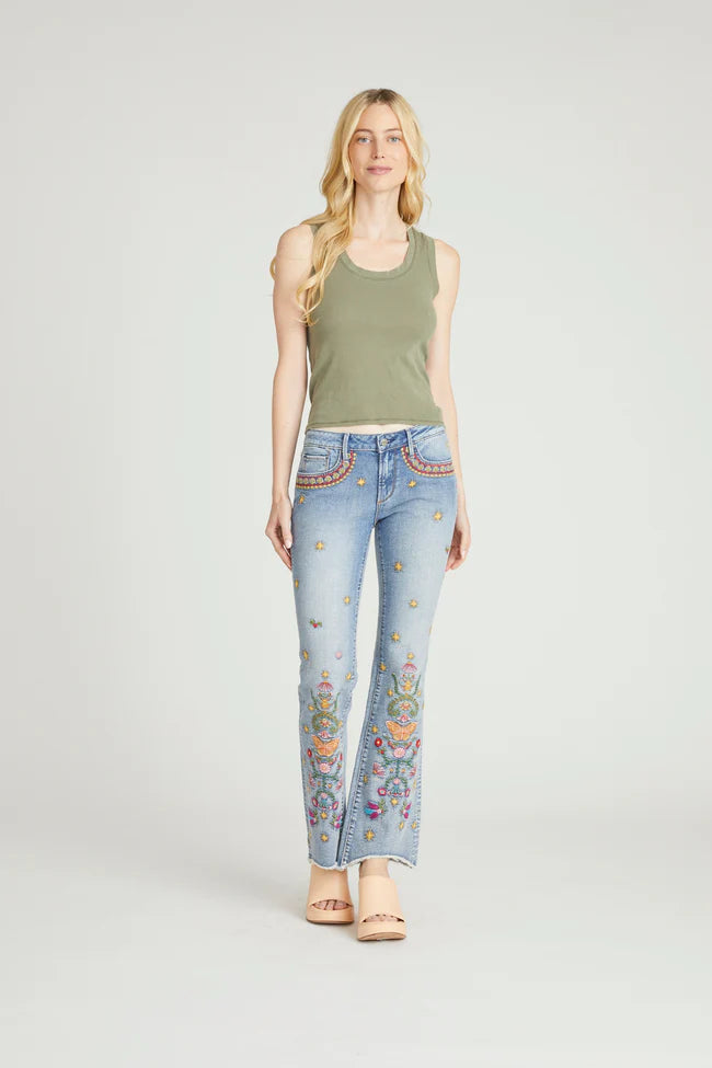 Eva Bootcut in Pocket Full of Sunshine by Driftwood