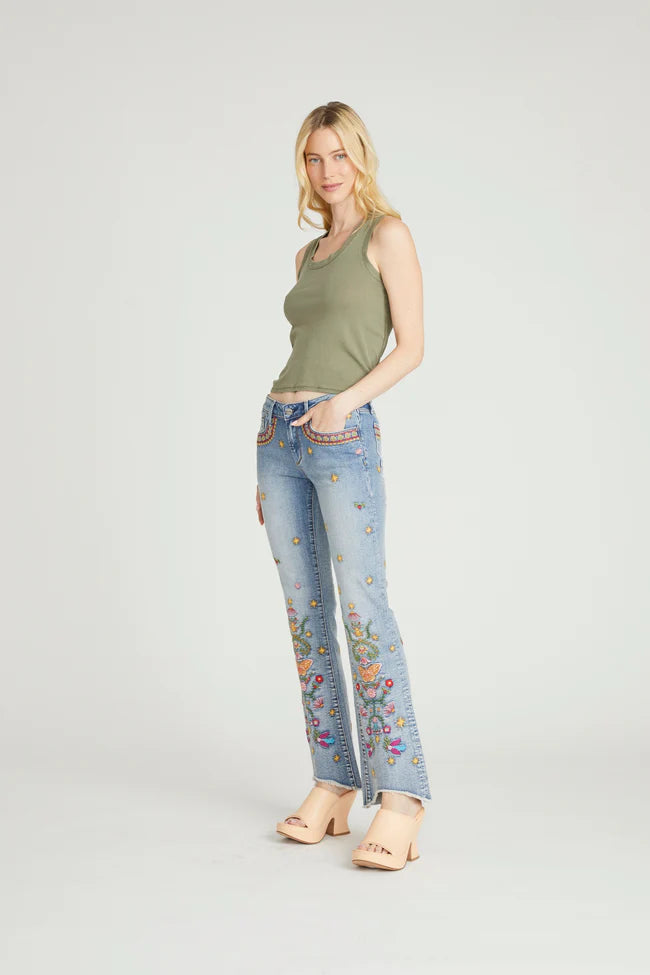 Eva Bootcut in Pocket Full of Sunshine by Driftwood