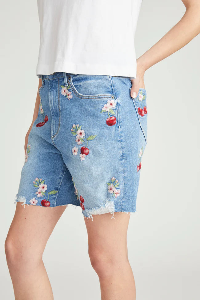 Cayla Short in Cherry on Top by Driftwood Jeans