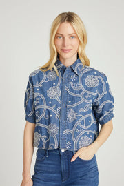 Faye Top in Piper Petal by Driftwood