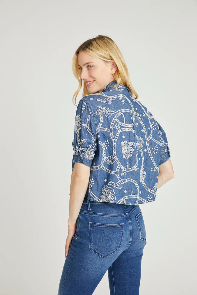 Faye Top in Piper Petal by Driftwood