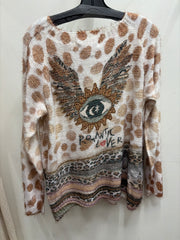 Romantic Lover Print Sweat by Amorosa
