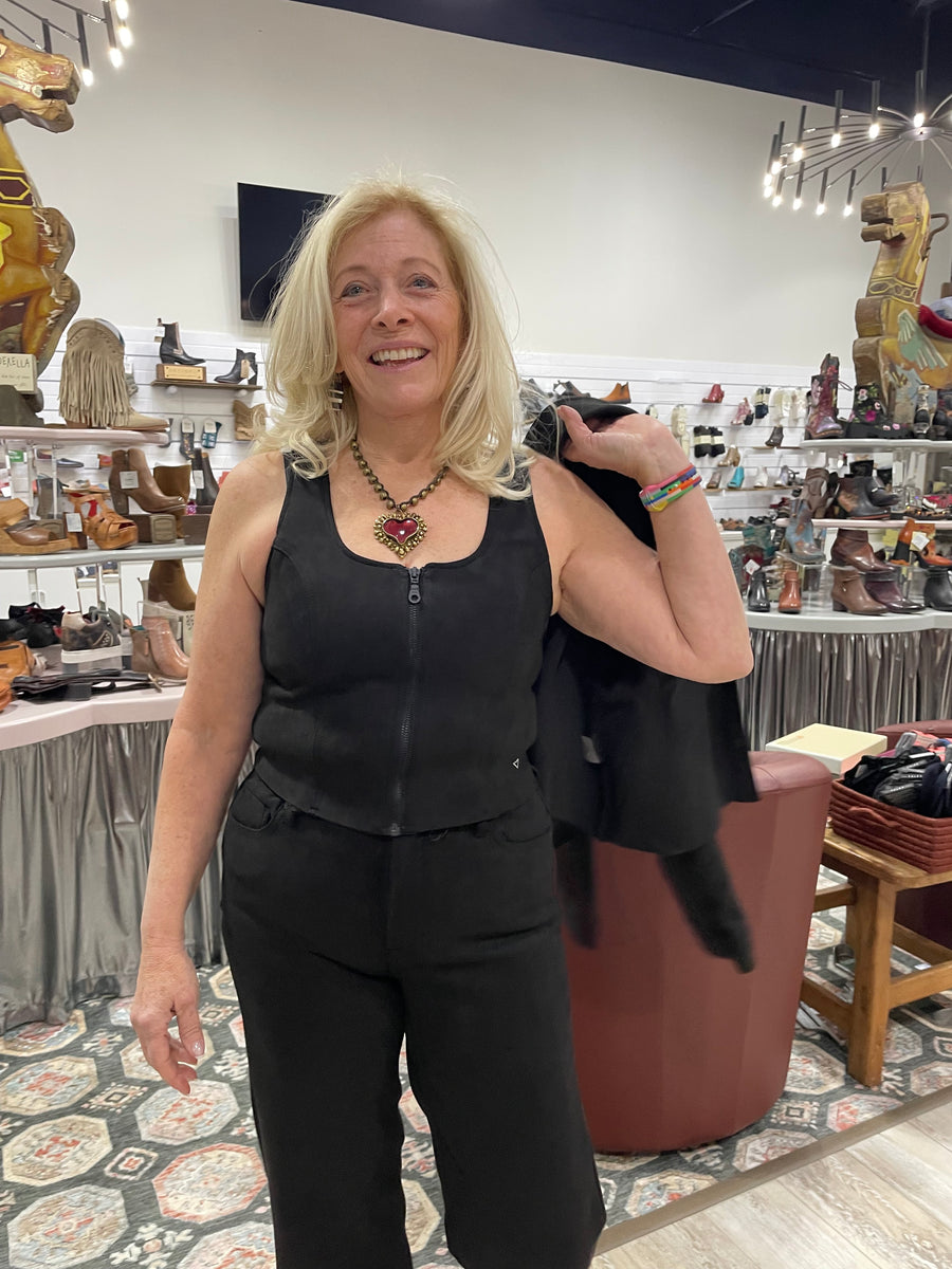 Bodycon Suede Vest by Hidden Jeans