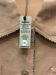 Reworked Sleeveless Flowy Crop Button Down #05