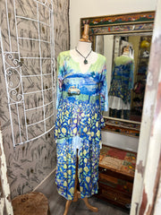 Wide Leg Pant in Family Memories Print by Inoah