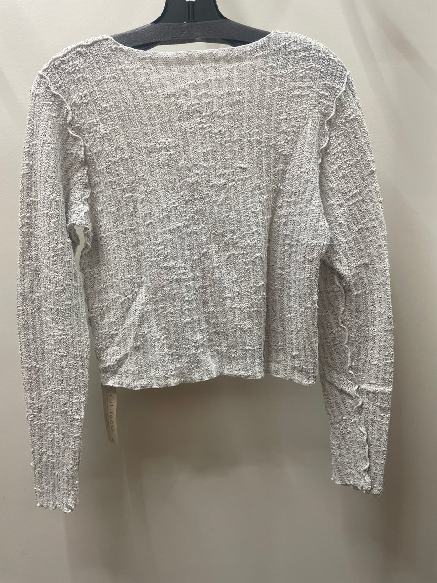 Texture Crop Cardigan by Cut Loose