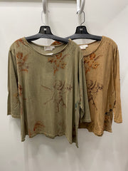 Driftwood Day Tee in Vintage Cherub Print by Paper Lace