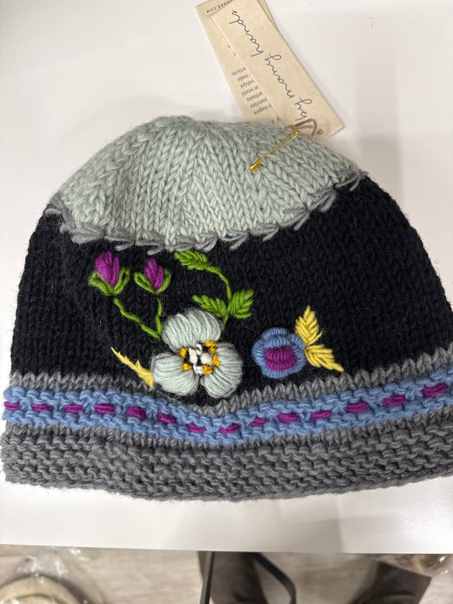 Color Block Arctic Knit Beanie Hats By Many Hands