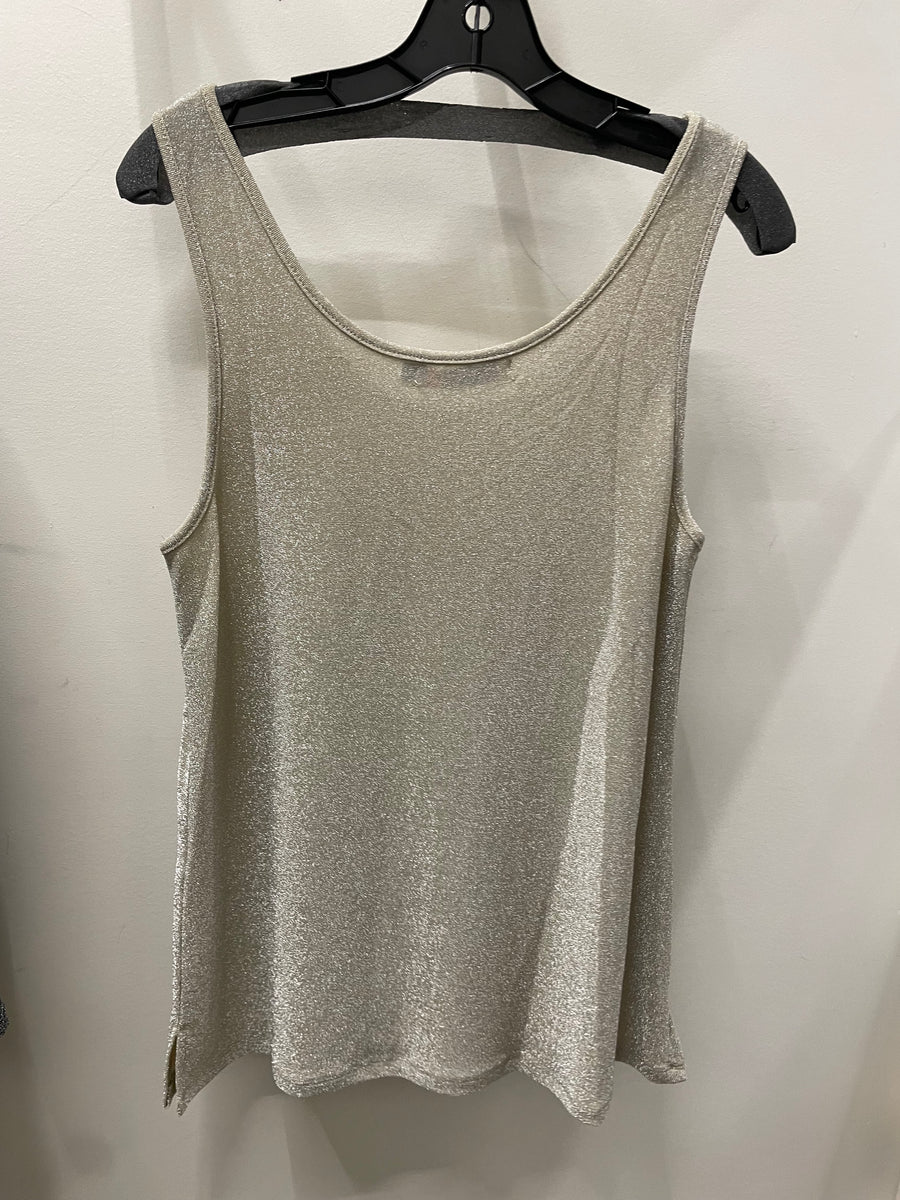 Sparkling Lurex Fabric Tank by Origami