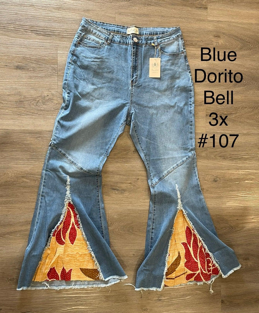 Upcycled Denim Dorito Bell by Kantha Bae - Robin Boutique-Boutique 