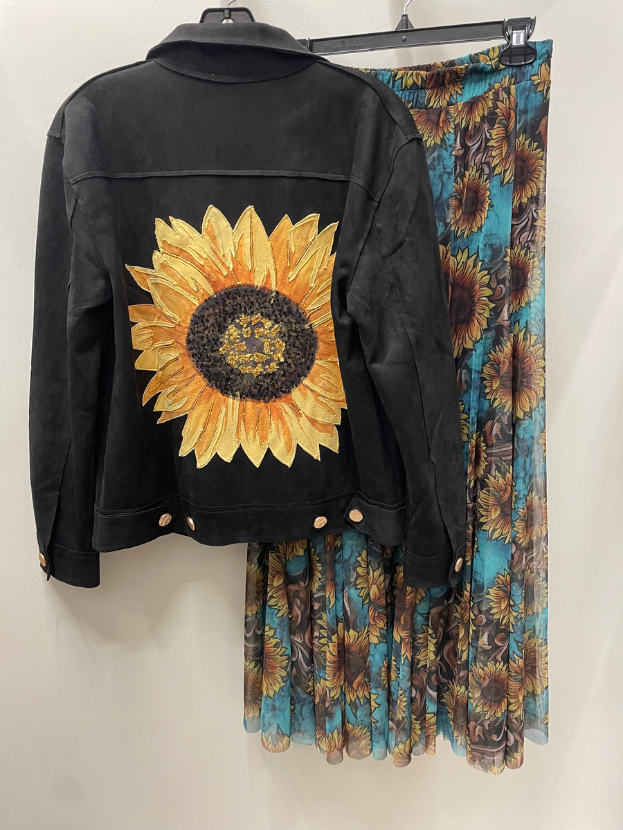 Suede Sunflower Jacket by WAY
