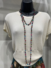 Tidal Glow Shell & Glass Necklace