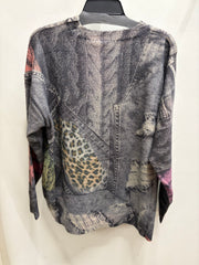 Cozy Illusion Denim Sweater