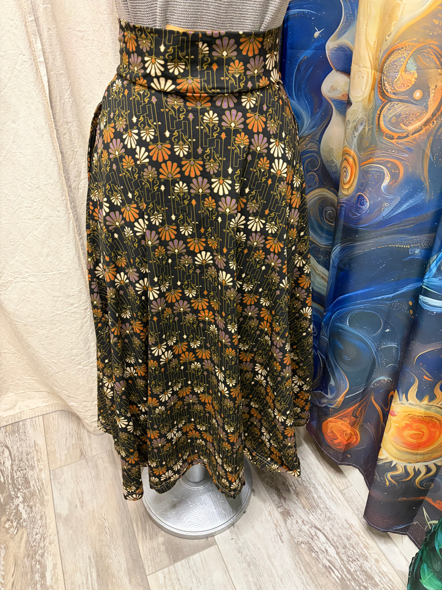 Tulip Skirt in Aviary Print by Effie's Heart