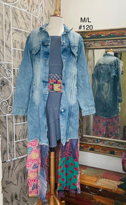 Upcycled Denim Kantha Coat by Kantha Bae - Robin Boutique-Boutique 