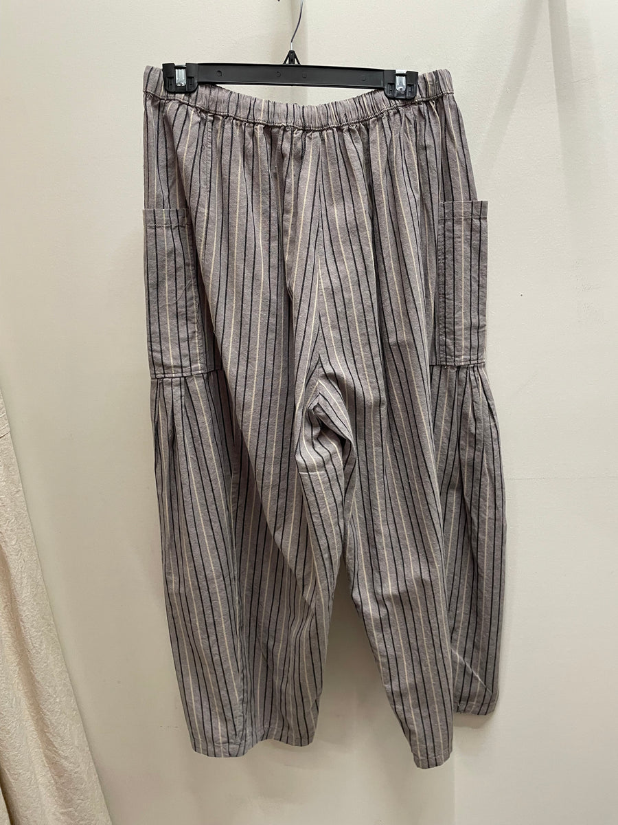 Gathered Cotton Wide Leg Pant by Cotiera Rae Mode CP6047 Robin Boutique