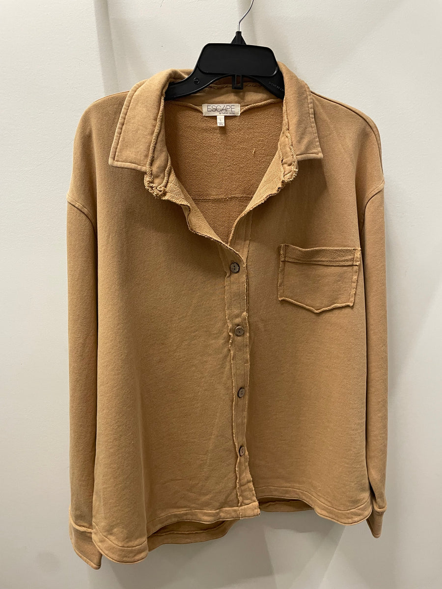 Color Wash Anywhere Shacket by Escape