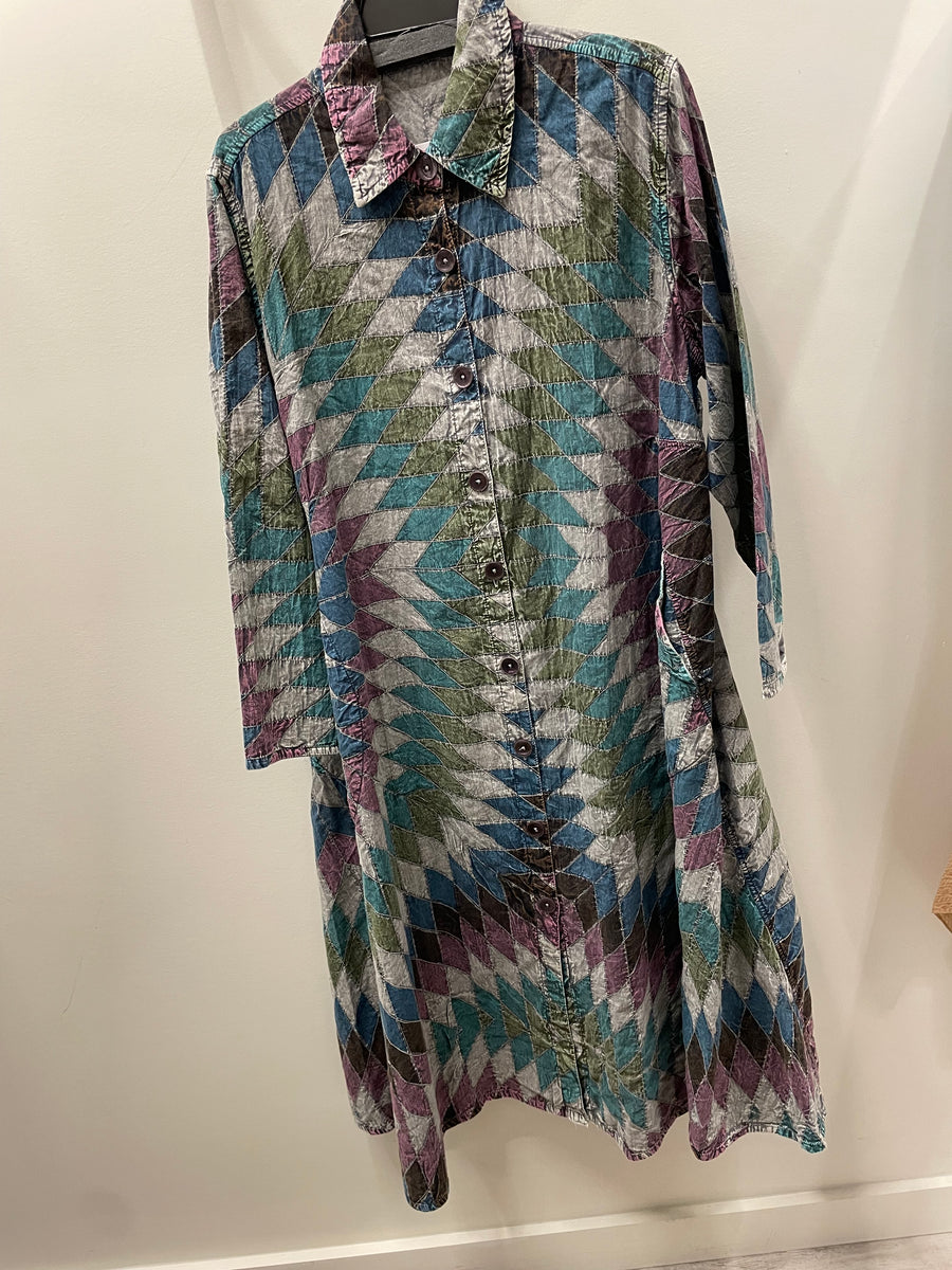 Mosaic Reversible Duster Jacket by Paper Lace