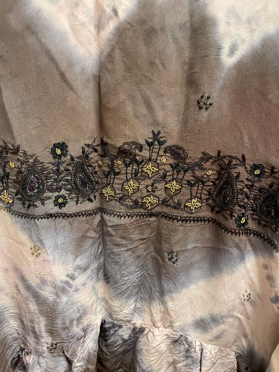 Crepe Sari Evermore Kimono #201 by Kantha Bae