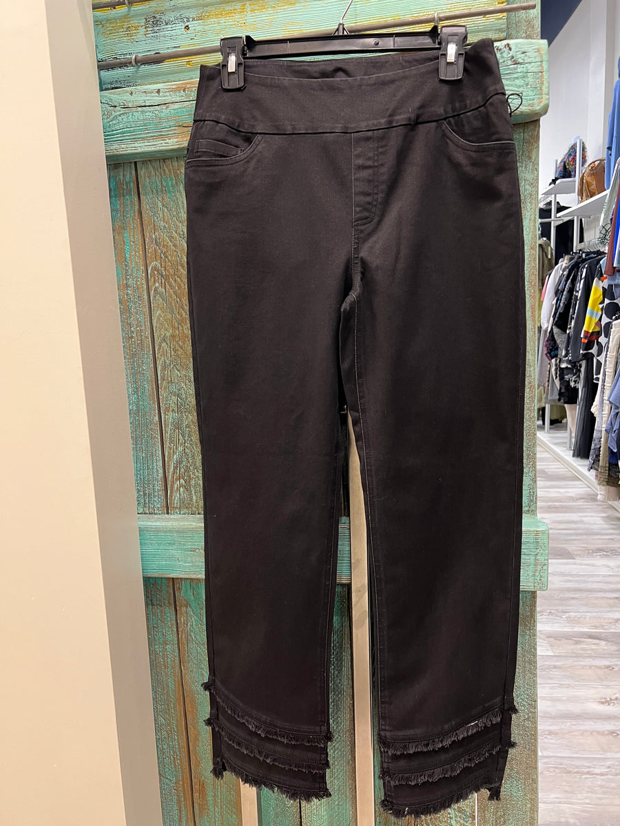 Fringe Ankle Jeans by LuLu-B