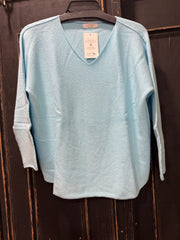 Italian One Size Cozy Comfy V-Neck Sweater
