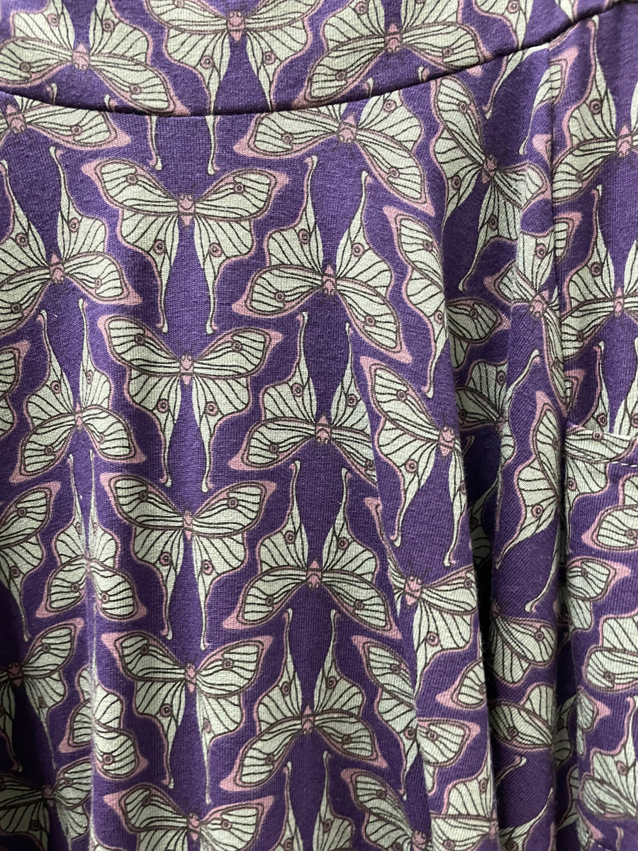 Sojourn Skirt in Luna Moth Print by Effie's Heart