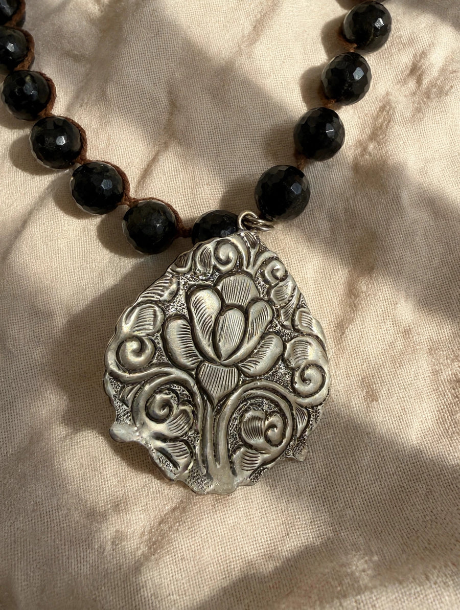 Midnight Rose Necklace by Tara Gasparian