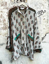 Silk Dylan Button Down by Kantha Bae - Robin Boutique-Boutique 