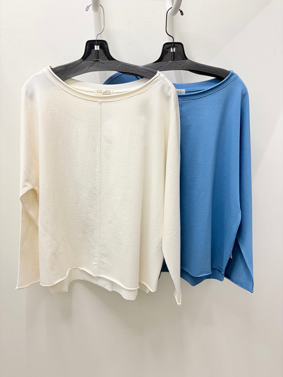 Ocean Front Terry Relaxed Roll Neck by Escape