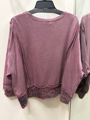 Painted Garden Lightweight Sweatshirt by Paper Lace