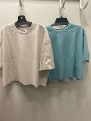 Star Print Relaxed Tee by Davi & Dani