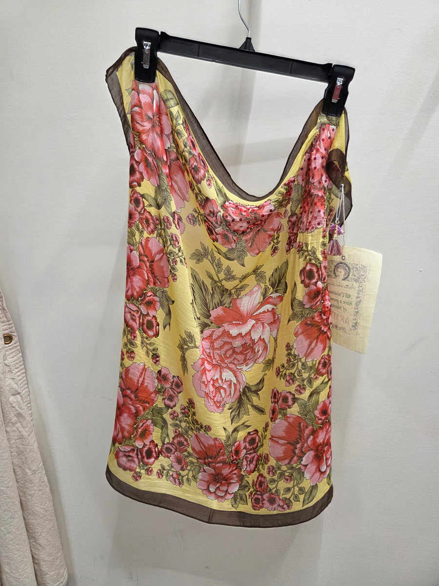 Beauty Hand Embellished Bandana Scarf by Aratta