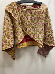 Pareo Kantha In Bloom Cropped Pullover #123 by Kantha Bae