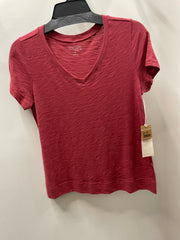 Solid Short Sleeve V-Neck Tee by Escape