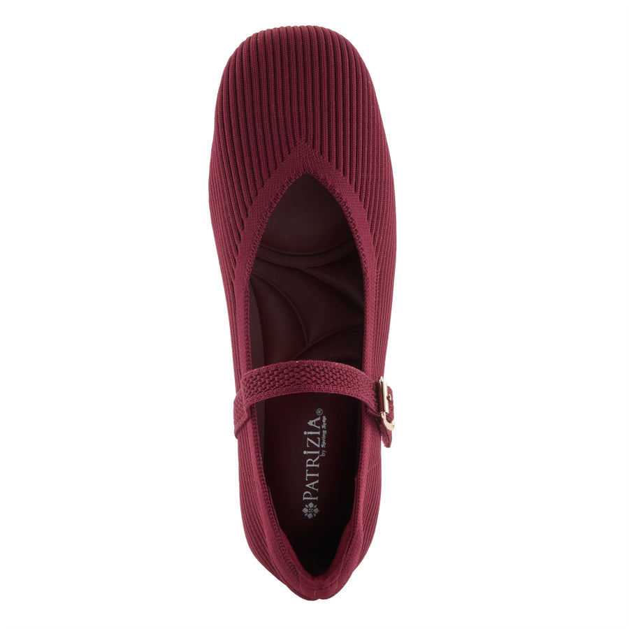 Patrizia Emarithe Shoes in bordeaux top view - Robin Boutique