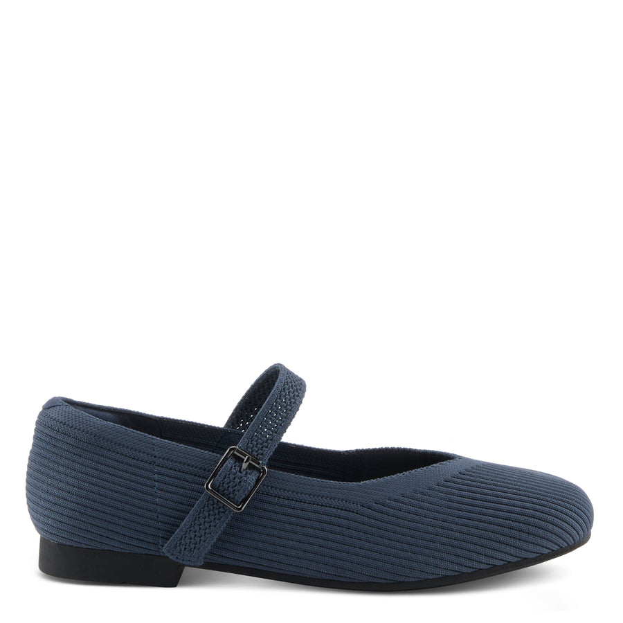 Patrizia Emarithe Shoes in Navy side view - Robin Boutique