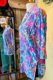 Beachtime 3/4 Sleeve Tunic SPF5163 - Robin Boutique-Boutique 