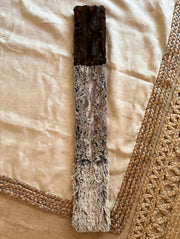 Faux Fur Patchwork Scarf by Vine Street