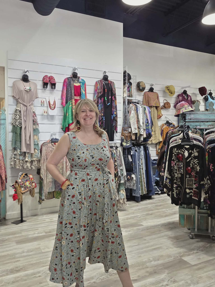 Amalfi Dress in Fluerie Print by Effie's Heart 706-694 Robin Boutique