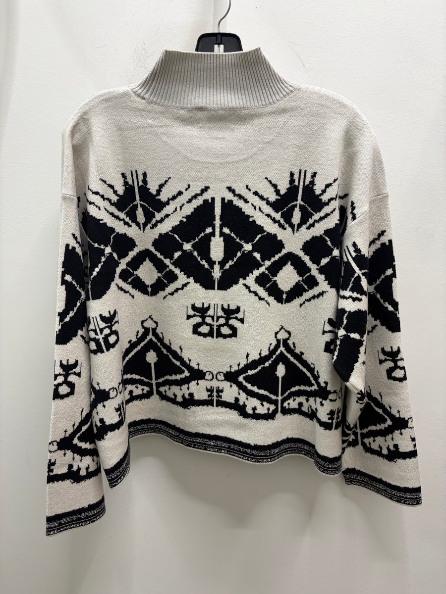 Graphic Fair Isle Pullover by Olivia