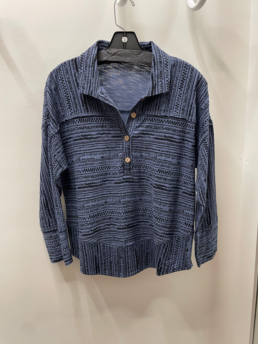 Stripe Seaside Pullover by Escape Robin Boutique